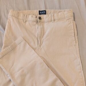 The Children's Place Big Boy's Khaki Chinos Adjustable Waistband